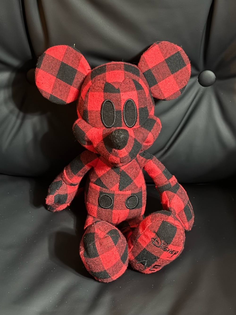 disney mickey mouse red buffalo plaid plush american eagle special edition